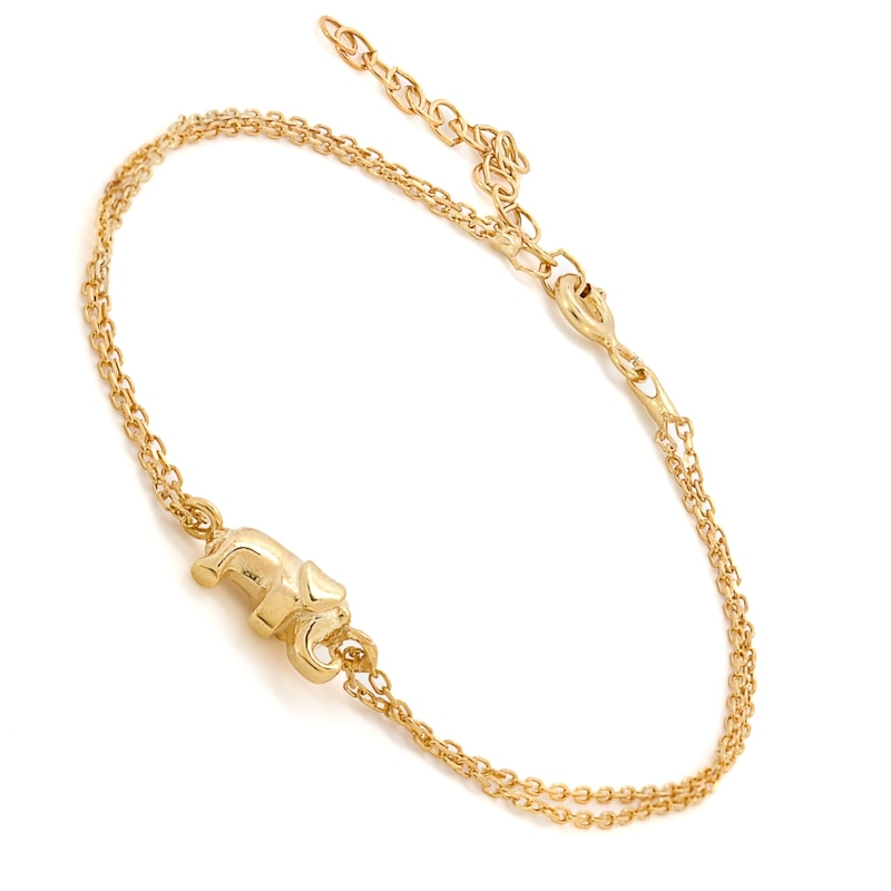 Thumbnail of Dainty Gold Lucky Elephant Bracelet - Gold image