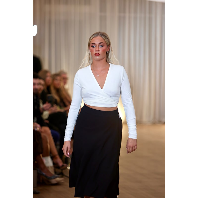 Thumbnail of Daisy Ballet Wrap Top In Cream image