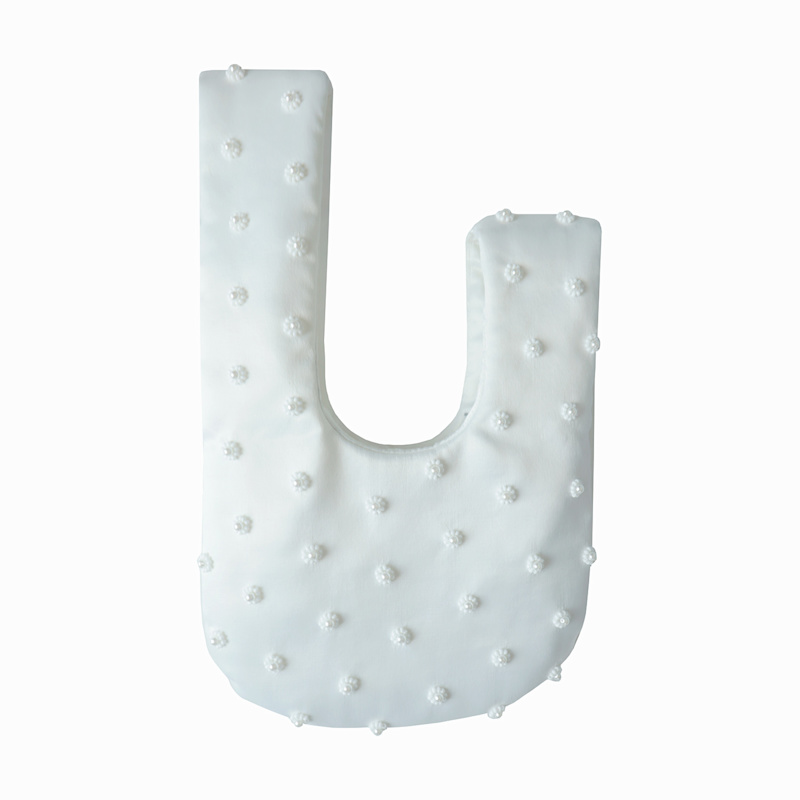 Thumbnail of Daisy Bead And Pearl Hand-Embellished Satin Mini Wristlet Pouch - White image