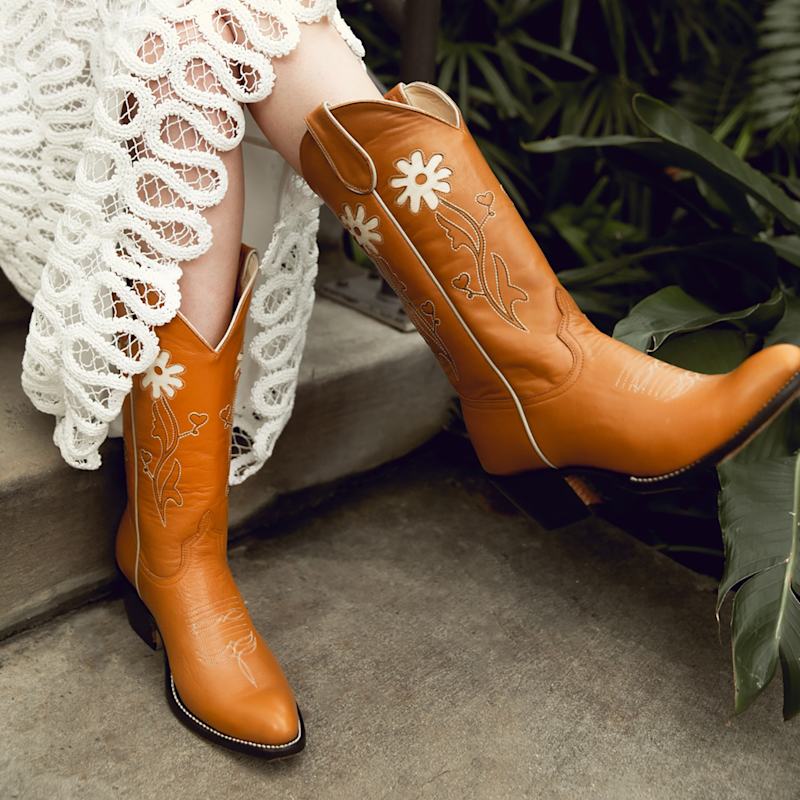 Daisy Brown Cowboy Boot by Fraulein Boot Company