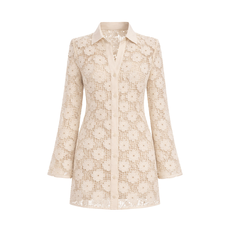 Daisy - Crochet Mini Dress | Mavlo