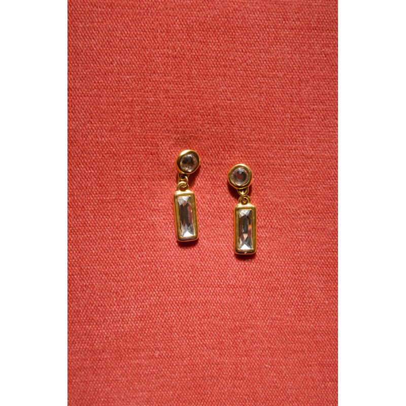 Thumbnail of Daisy Gold Rhinestone Earrings image