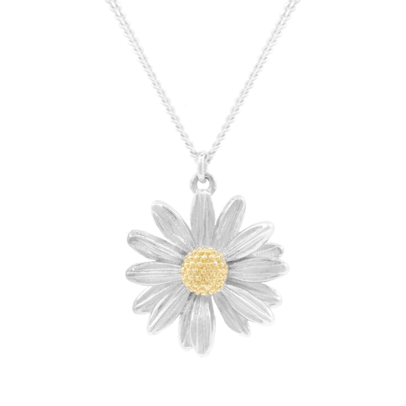 Thumbnail of Daisy Necklace – Silver & Gold image