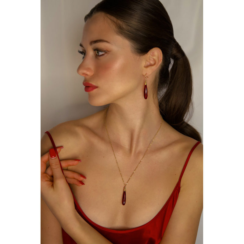 Thumbnail of Daria Red Necklace image
