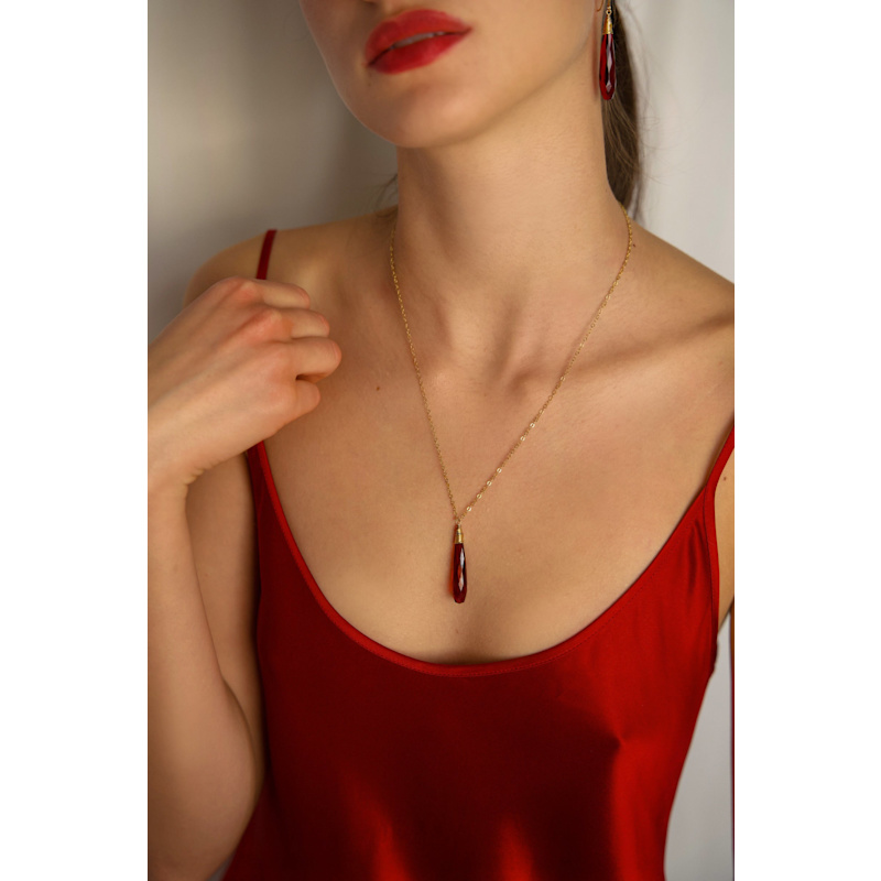 Thumbnail of Daria Red Necklace image