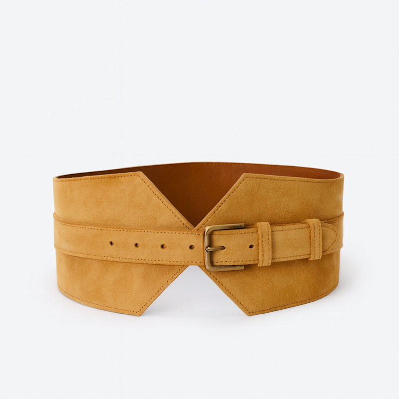 Thumbnail of Dark Brown Suede Wide Belt image