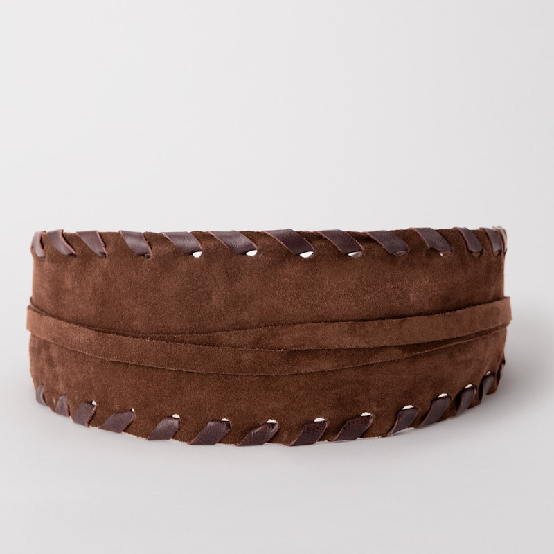 Dark Brown Suede Wrap Belt With Tassels | JUAN-JO | Wolf & Badger