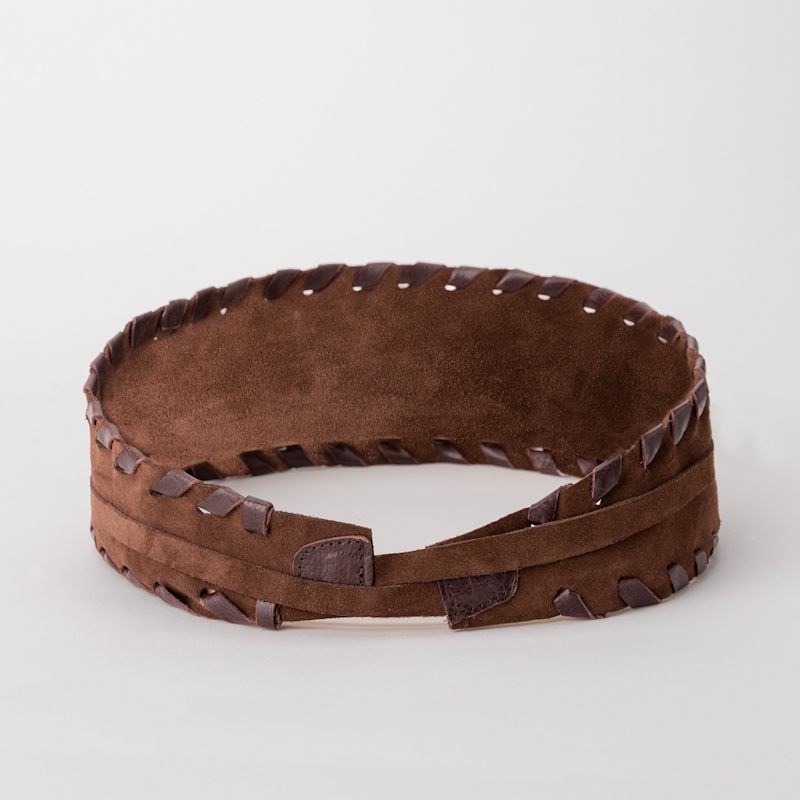 Dark Brown Suede Wrap Belt With Tassels | JUAN-JO | Wolf & Badger
