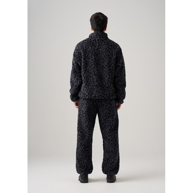 Thumbnail of Black Leopard Fleece Jacket image