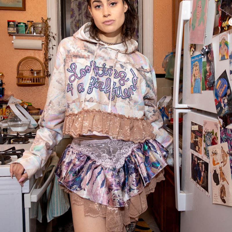 Thumbnail of Dark Tortie Flouncy Mini Skirt image