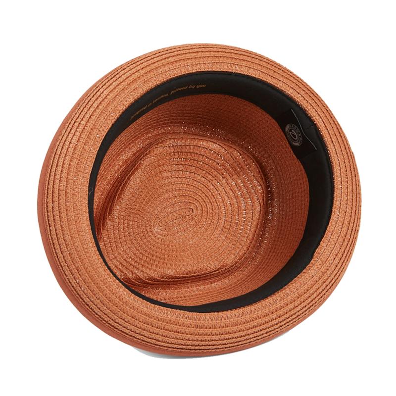 Thumbnail of Dasmarca Durban Summer Diamond Crown Light Weight Breathable Porkpie Hat - Orange image