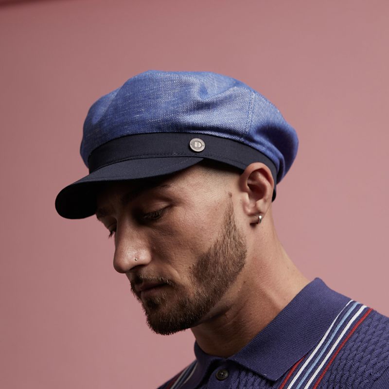 Long Hair Fiddler Hat Mens Long Hair Mens Flat Caps NORTE Wool