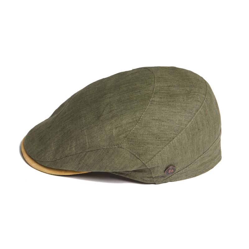 Thumbnail of Dasmarca Logan Olive Linen Fitted Summer Cap image