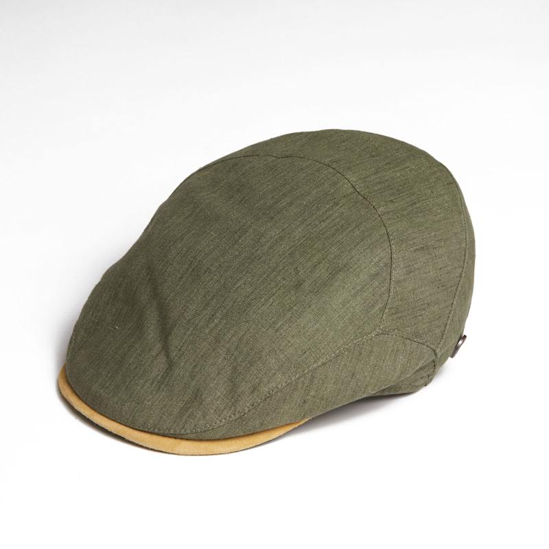 Thumbnail of Dasmarca Logan Olive Linen Fitted Summer Cap image