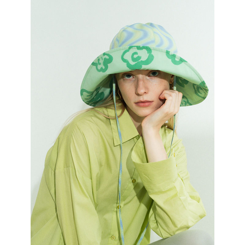 Thumbnail of Day Dream Reversible Sun Hat - Green image