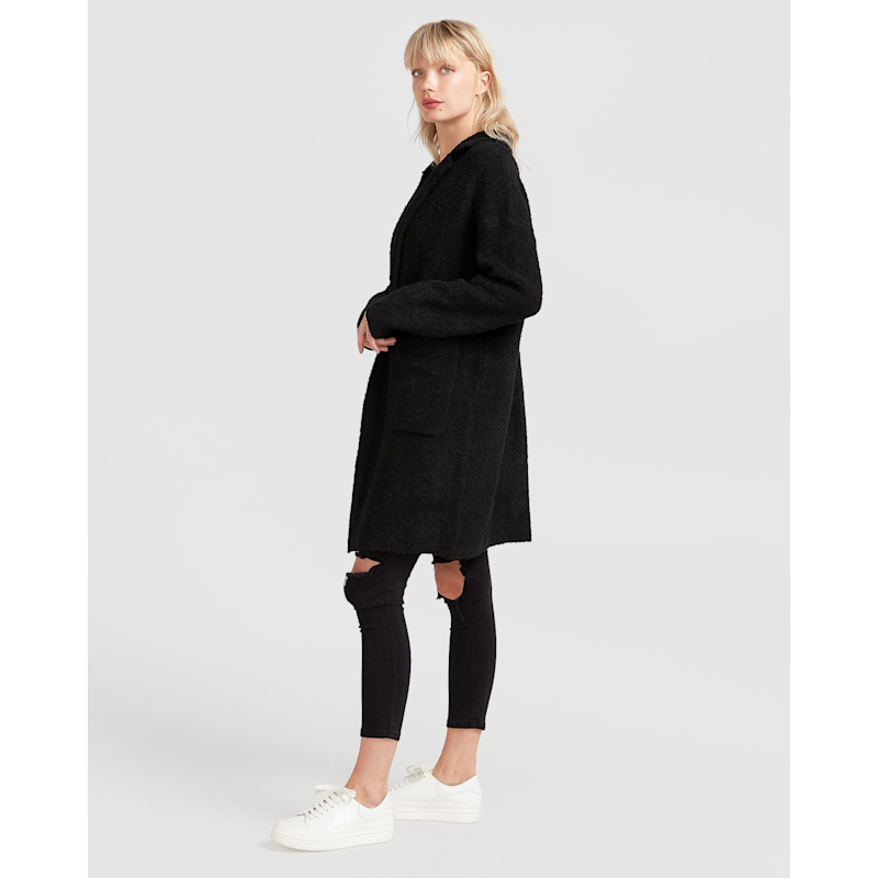 Thumbnail of Days Go By Sustainable Blazer Cardigan - Black image
