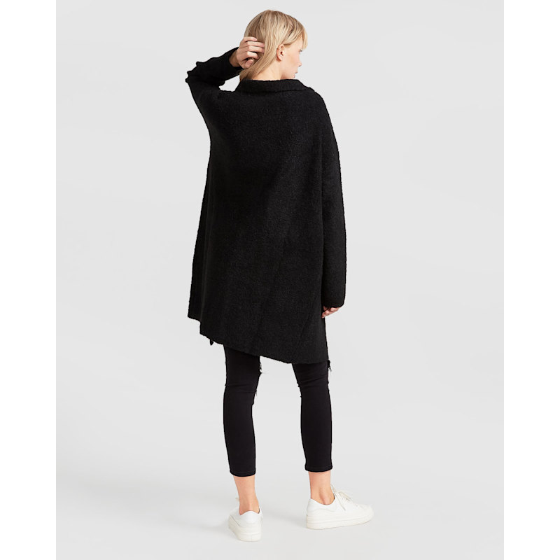 Thumbnail of Days Go By Sustainable Blazer Cardigan - Black image