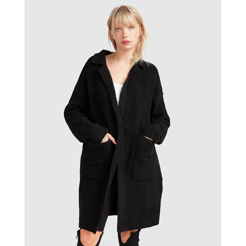 Thumbnail of Days Go By Sustainable Blazer Cardigan - Black image