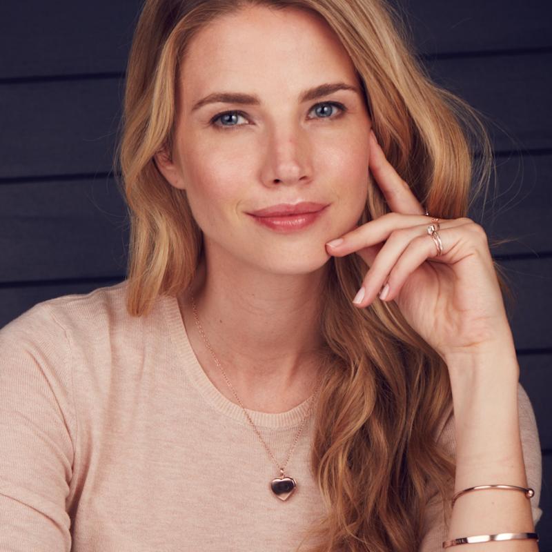 Thumbnail of Rose Gold Plated Heart Locket Necklace image