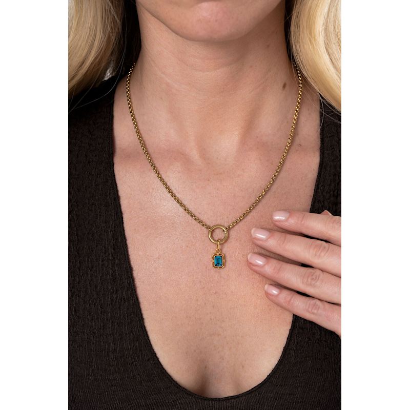 Thumbnail of December/Blue Topaz Birthstone Charm image