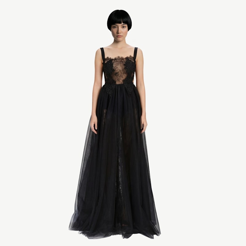 Thumbnail of Deconstructed Lace And Tulle Overall Gown image