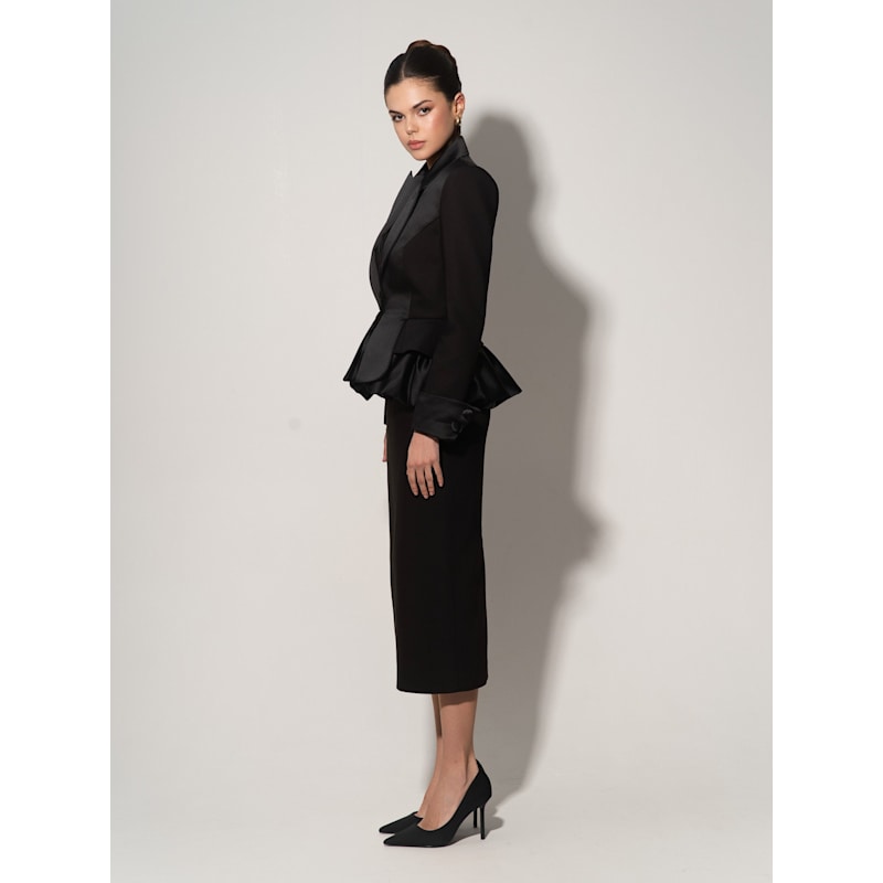 Thumbnail of Deconstructed Tailored Blazer - Black image