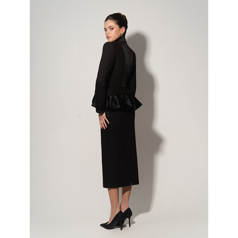 Thumbnail of Deconstructed Tailored Blazer - Black image
