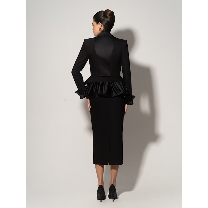 Thumbnail of Deconstructed Tailored Blazer - Black image