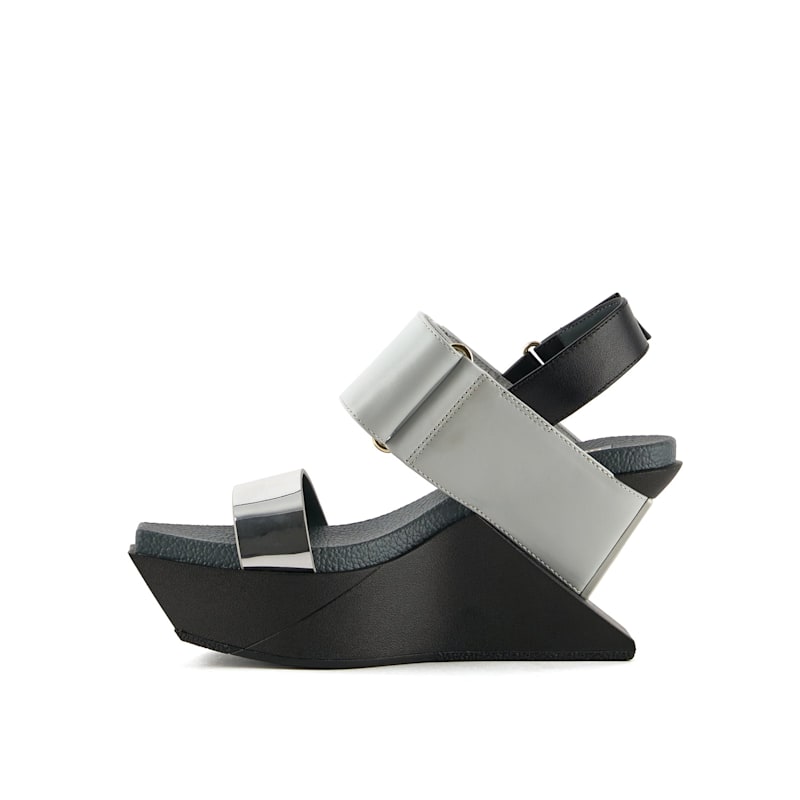 Thumbnail of Delta Wedge Sandal - Steel image
