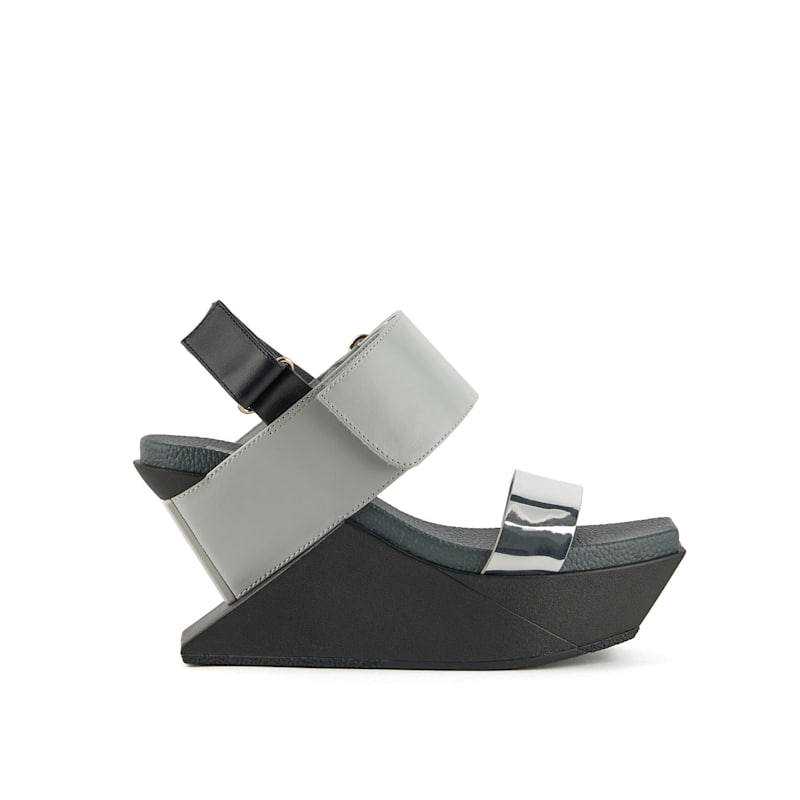 Thumbnail of Delta Wedge Sandal - Steel image