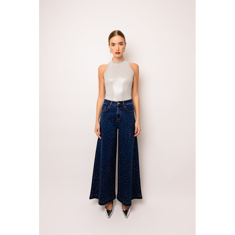Thumbnail of Demi Diamante Flare Jeans image