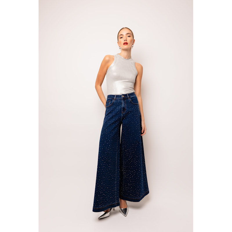 Thumbnail of Demi Diamante Flare Jeans image