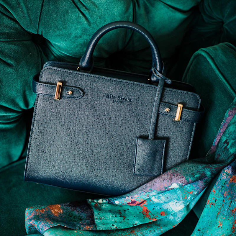 Thumbnail of Derby Occasion Handbag In Navy Blue image
