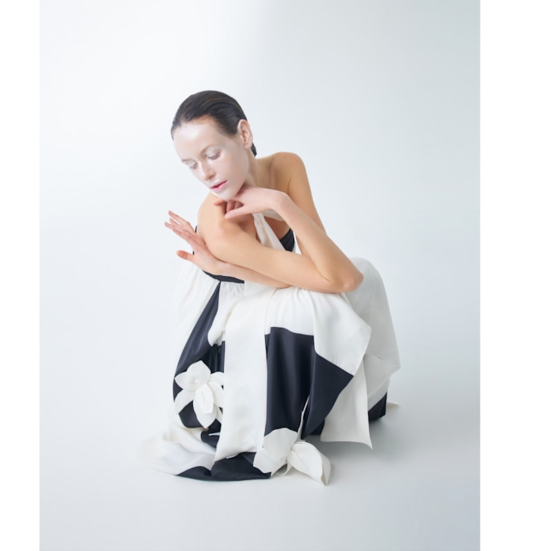 Thumbnail of Designer Bustier Dress White image