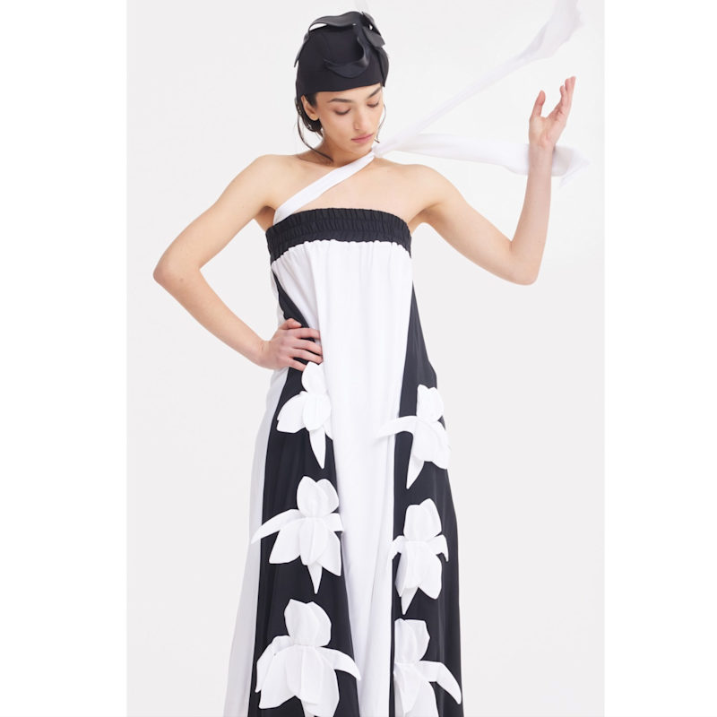 Thumbnail of Designer Bustier Dress White image