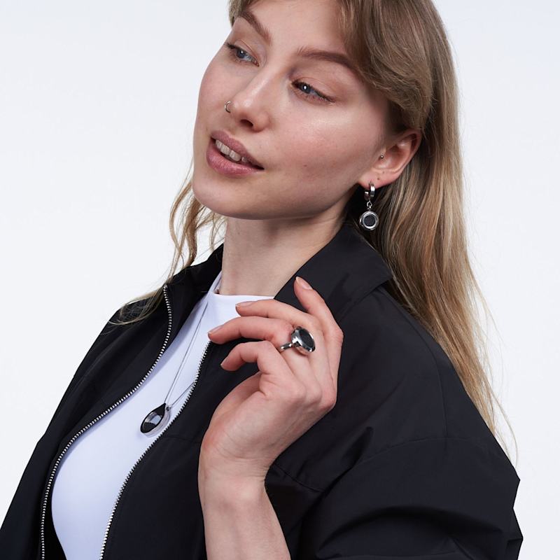 Thumbnail of Necklace With Black Volcanic Sand image