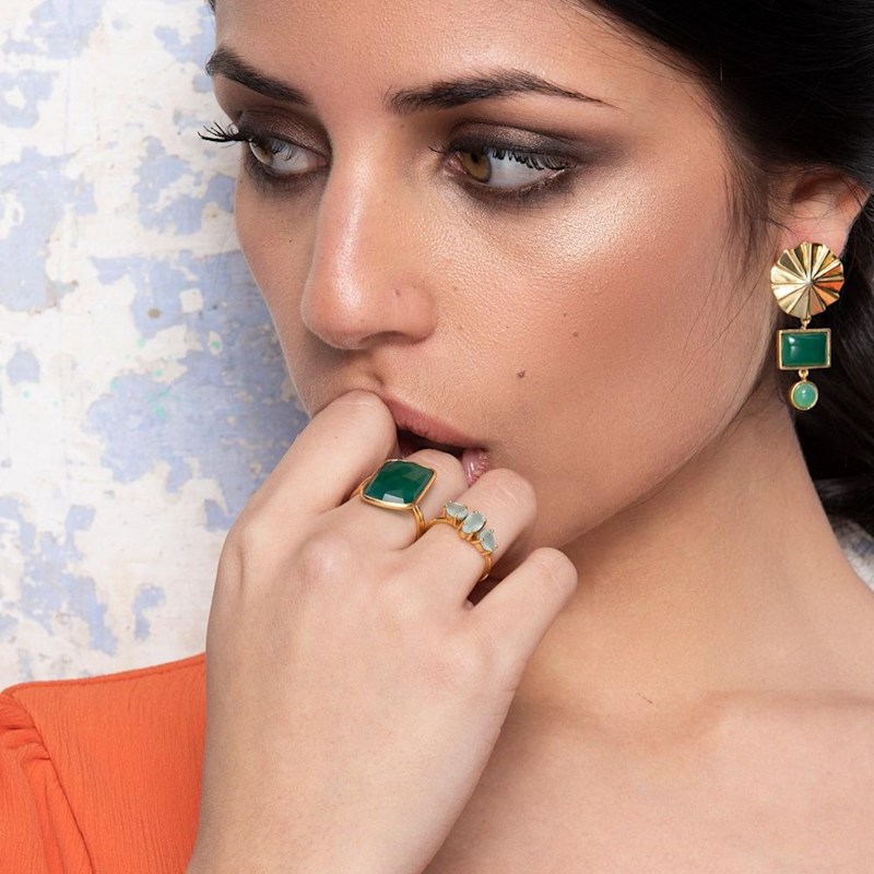 Thumbnail of Green Stardust Ring image