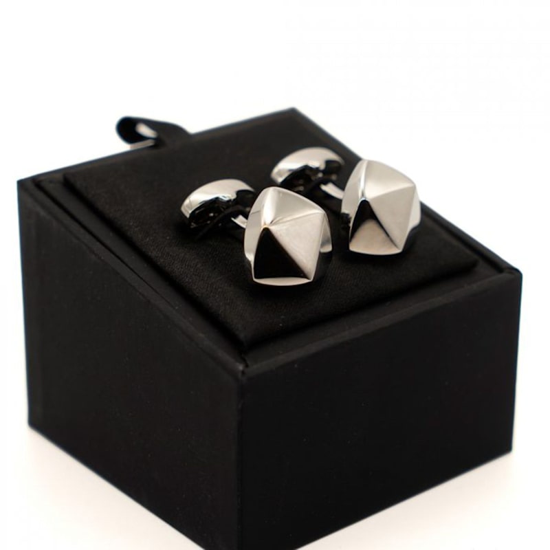Thumbnail of Triangle Cufflink – Silver image