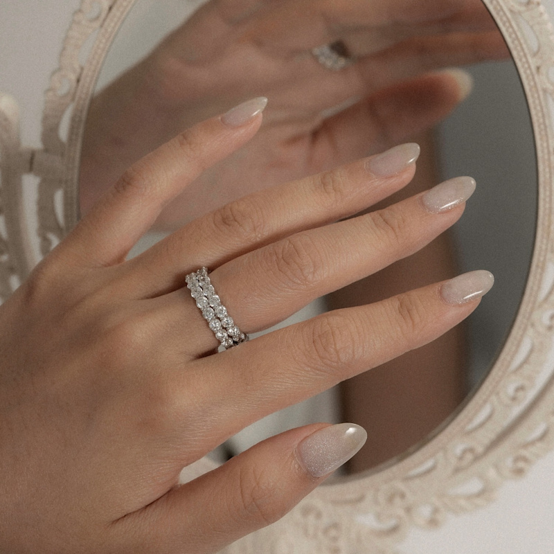 Thumbnail of Diamonbliss Two Carats Round Eternity Ring, White image