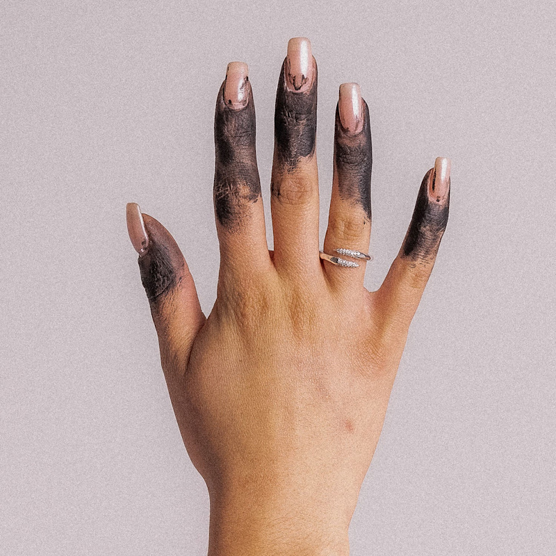 Thumbnail of Diamond & Gold Snake Fang Ring image