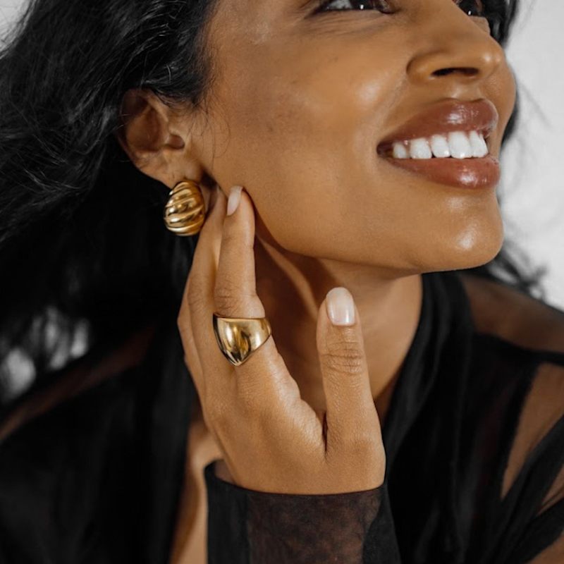 Thumbnail of Diana Dome Statement Chunky Ring image