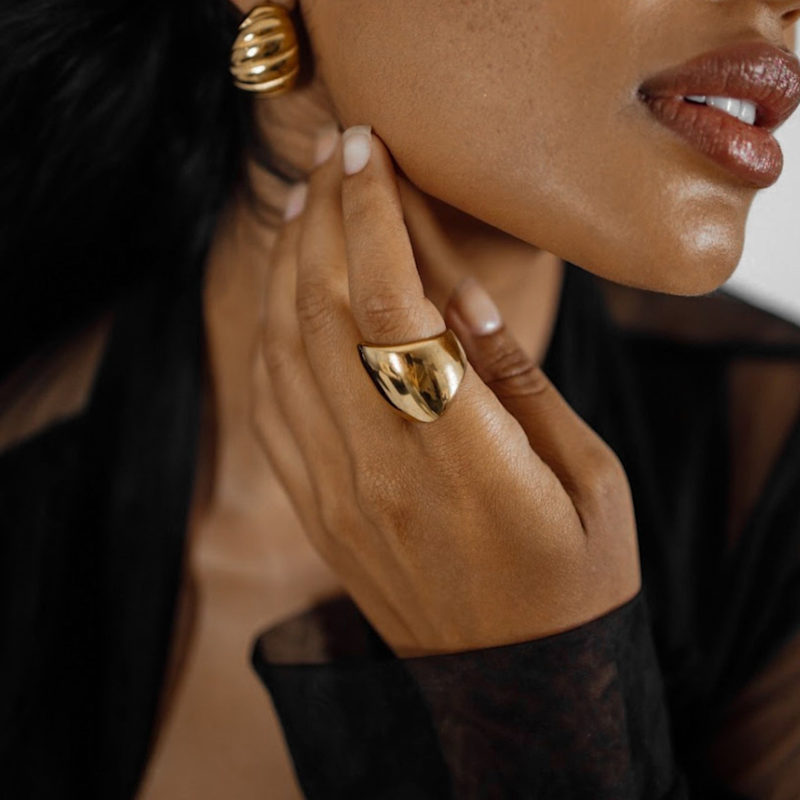 Thumbnail of Diana Dome Statement Chunky Ring image