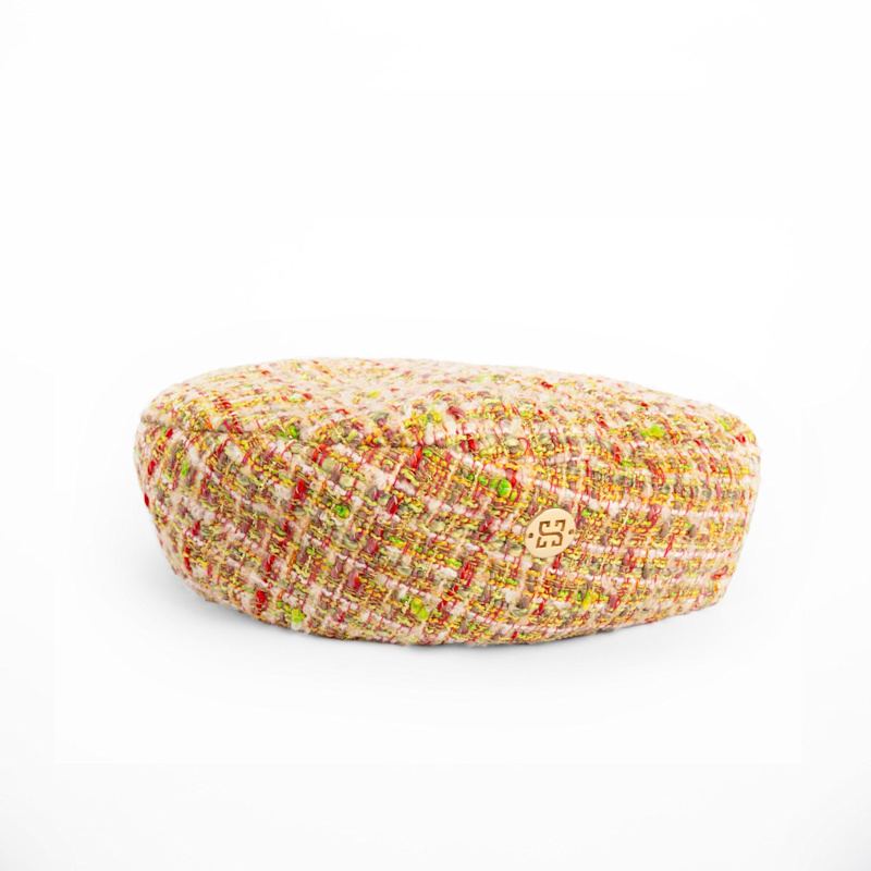 Thumbnail of Diana - Multicolor Tweed French Beret Hat image