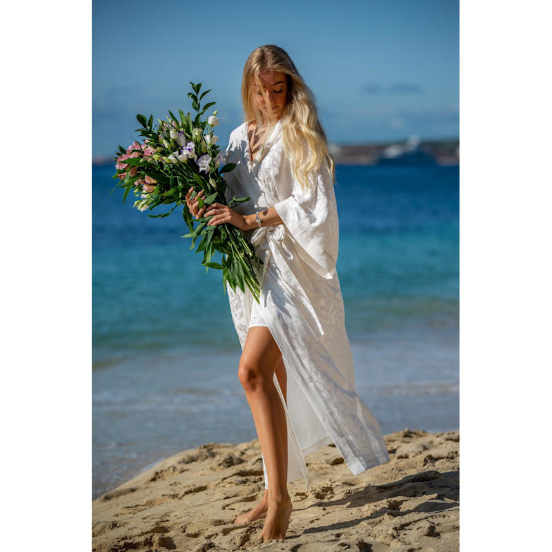 Thumbnail of Diana Pure Jacquard Silk Robe image