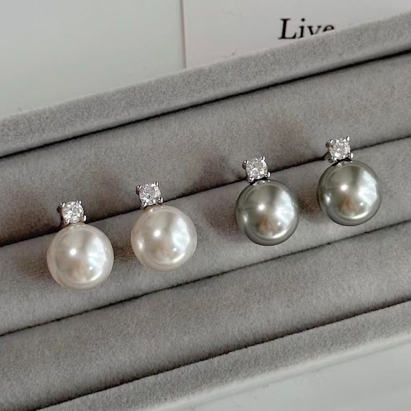 Thumbnail of Dianna Classic Pearl Ear Studs image