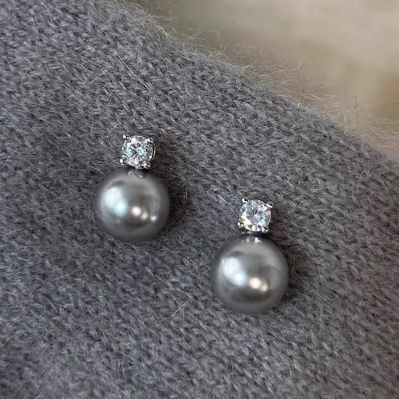 Thumbnail of Dianna Classic Pearl Ear Studs image