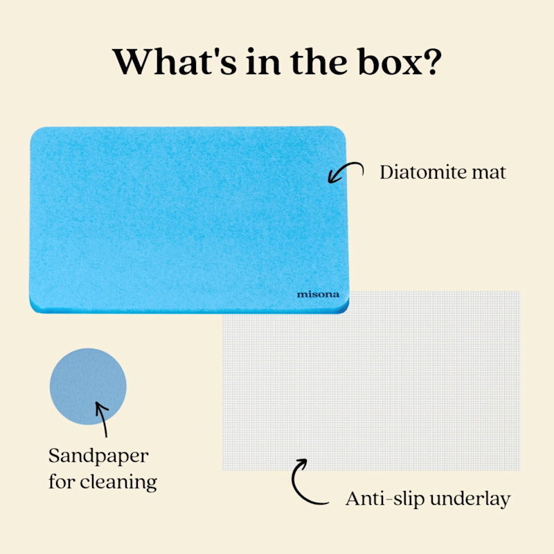 Thumbnail of Diatomite Stone Bath Mat - Blue image