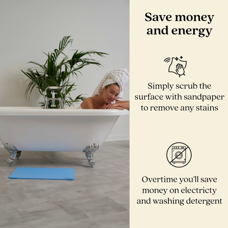 Thumbnail of Diatomite Stone Bath Mat - Blue image