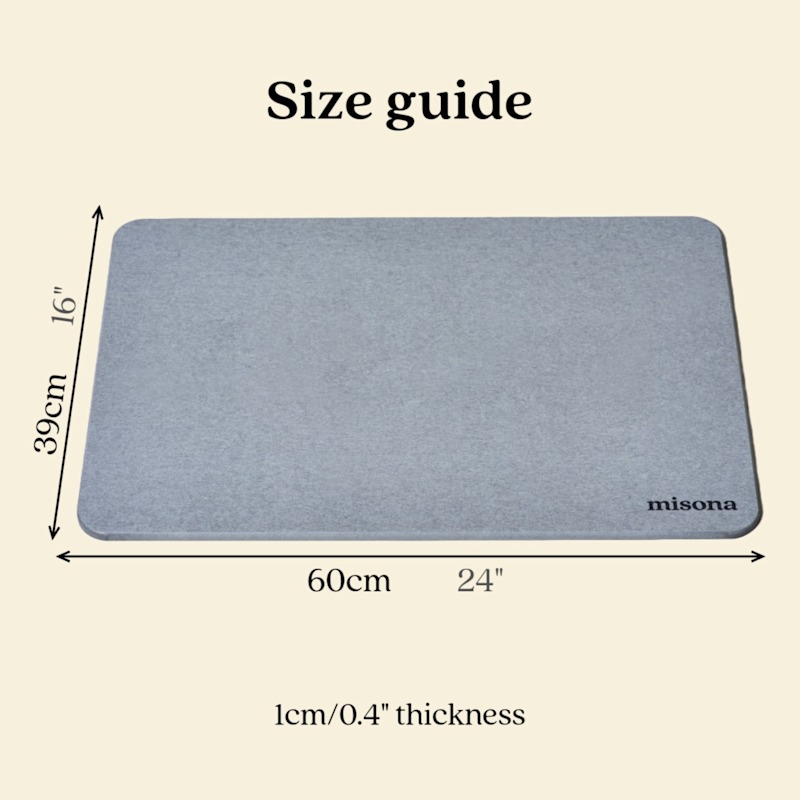 Thumbnail of Diatomite Stone Bath Mat - Grey image