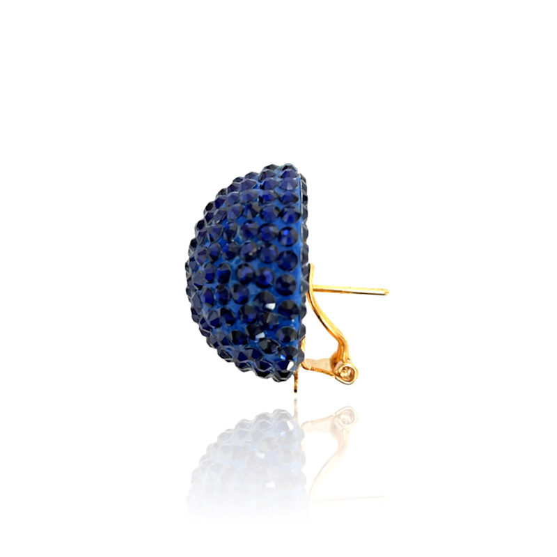 Thumbnail of Disco Pebble Earrings Sapphire Blue image